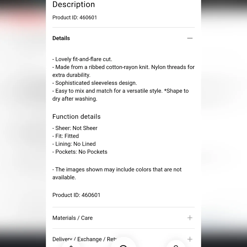Uniqlo Cotton Blend Knit Sleeveless Dress SOLD OUT - Picture 5 of 6